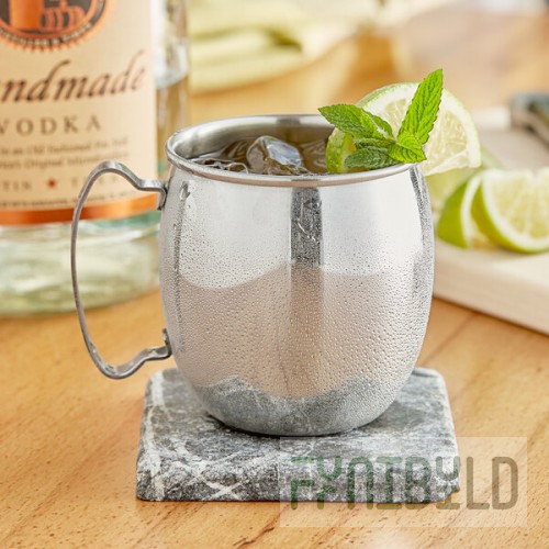 Acopa Alchemy 16 oz. Silver Moscow Mule Mug - Sample