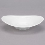 Reserve by Libbey 987659327 Silk 2.5 oz. Royal Rideau White Porcelain Appetizer Dish - 36/Case