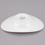 Reserve by Libbey 987659327 Silk 2.5 oz. Royal Rideau White Porcelain Appetizer Dish - 36/Case