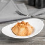 Reserve by Libbey 987659327 Silk 2.5 oz. Royal Rideau White Porcelain Appetizer Dish - 36/Case