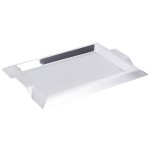 Vollrath 82093 Rectangular Stainless Steel Serving Tray with Handles - 12