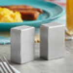 American Metalcraft SP4 2 oz. Brushed Stainless Steel Rectangular Salt and Pepper Shaker Set - 12/Case American Metalcraft SP4 2 oz. Brushed Stainless Steel Rectangular Salt and Pepper Shaker Set - 12/Case