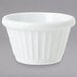 GET F-635-W 3 oz. White Fluted Melamine Ramekin - 48/Case GET F-635-W 3 oz. White Fluted Melamine Ramekin - 48/Case