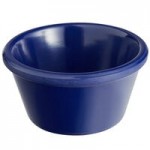 Acopa 1.5 oz. Blue Smooth Melamine Ramekin - 12/Case Acopa 1.5 oz. Blue Smooth Melamine Ramekin - 12/Case