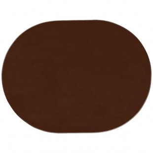 H. Risch, Inc. PLACEMATOVAL17x13BROWN 17