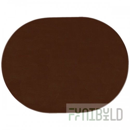 H. Risch, Inc. PLACEMATOVAL17x13BROWN 17