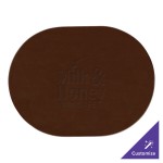 H. Risch, Inc. PLACEMATOVAL17x13BROWN 17