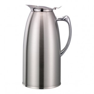 Service Ideas 67.6 oz. Satin Finish Stainless Steel Foam-Insulated Pitcher with Lid WP20SA
