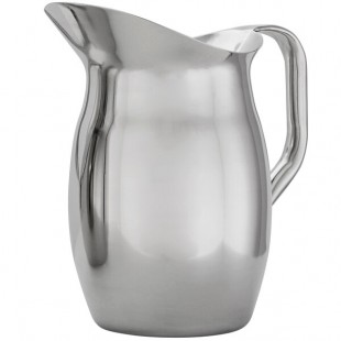 American Metalcraft 68 oz. Stainless Steel Bell Pitcher with Ice Guard BPG67 - 12/Case American Metalcraft 68 oz. Stainless Steel Bell Pitcher with Ice Guard BPG67 - 12/Case