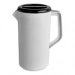 TableCraft 2.5 Qt. Granite Polypropylene Plastic Pitcher with 3-Way Black Sanitary Lid 144GRT - 12/Case TableCraft 2.5 Qt. Granite Polypropylene Plastic Pitcher with 3-Way Black Sanitary Lid 144GRT - 12/Case
