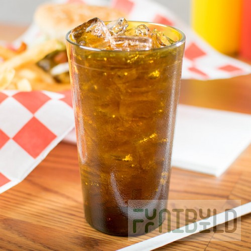 Carlisle 521213 Stackable 12 oz. Amber SAN Plastic Tumbler - 6/Pack