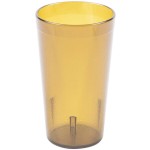 Carlisle 521213 Stackable 12 oz. Amber SAN Plastic Tumbler - 6/Pack Carlisle 521213 Stackable 12 oz. Amber SAN Plastic Tumbler - 6/Pack