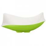 GET B-797-KL Keywest 1.1 Qt. Keylime Oval Slanted Melamine Bowl - 6/Case