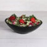Elite Global Solutions M127 Moderne Black 2.25 qt. Large Oblong Bowl