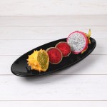 Elite Global Solutions M127 Moderne Black 2.25 qt. Large Oblong Bowl