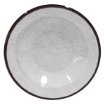 Elite Global Solutions DB10M-W Mojave Vintage California 18 oz. White Crackle Melamine Pasta / Soup Bowl - 6/Case