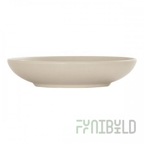 Cal-Mil Charlotte 30 oz. Taupe Coupe Melamine Bowl - 6/Case