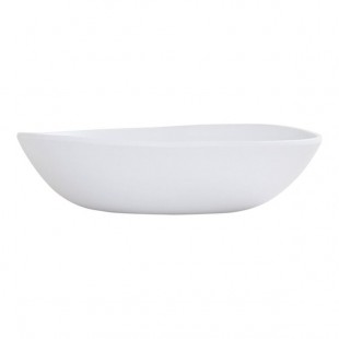 Cal-Mil Bali 30 oz. White Irregular Round Coupe Melamine Pasta Bowl - 6/Case Cal-Mil Bali 30 oz. White Irregular Round Coupe Melamine Pasta Bowl - 6/Case
