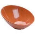 GET B-792-PK Diamond Harvest 24 oz. Pumpkin Slanted Melamine Bowl