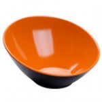 GET B-792-PK Diamond Harvest 24 oz. Pumpkin Slanted Melamine Bowl