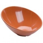 GET B-792-PK Diamond Harvest 24 oz. Pumpkin Slanted Melamine Bowl