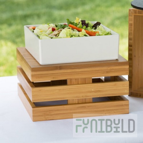Cal-Mil 3332-7-60 Bamboo Square Crate Riser - 12