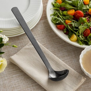 American Metalcraft BLHML 1.5 oz. Hammered Black Vintage Ladle American Metalcraft BLHML 1.5 oz. Hammered Black Vintage Ladle