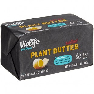 Violife Plant-Based Vegan Salted Butter Brick 1 lb. - 36/Case Violife Plant-Based Vegan Salted Butter Brick 1 lb. - 36/Case