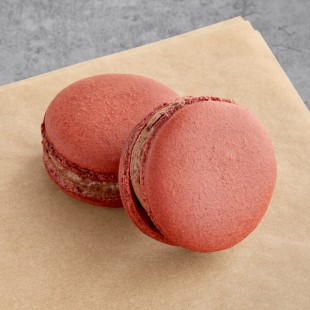 Macaron Centrale Vegan Red Velvet Chocolate Macaron - 48/Case Macaron Centrale Vegan Red Velvet Chocolate Macaron - 48/Case