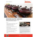 Spring USA Seasons 4 Qt. Round Bronze Stainless Steel Induction Chafer with Gold Accents 2382-597/36 Spring USA Seasons 4 Qt. Round Bronze Stainless Steel Induction Chafer with Gold Accents 2382-597/36