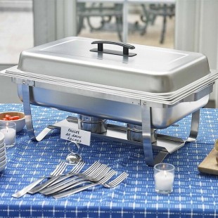 Sterno 70153 8 Qt. Foldable Frame Buffet Chafer Set Sterno 70153 8 Qt. Foldable Frame Buffet Chafer Set