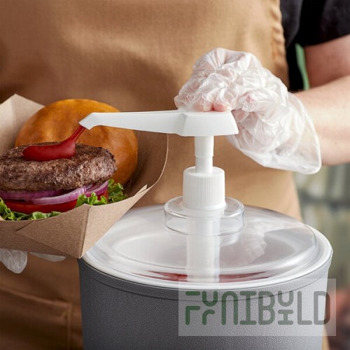 Carlisle 1/2 oz. Standard Pump and Clear Lid for 2 Qt. Coldmaster Cold Crocks