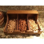 Cal-Mil 3613-3-99 Madera 3-Section Flatware / Condiment Organizer