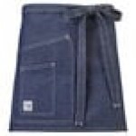 Mercer Culinary M63202DEN Metro Edge Stellar Indigo Cotton Denim Waist Apron with 2 Pockets - 15 3/4