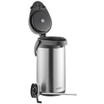 Acopa 4 Liter Stainless Steel Lined Decaf Airpot with Metal Lever Acopa 4 Liter Stainless Steel Lined Decaf Airpot with Metal Lever