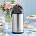 Acopa 4 Liter Stainless Steel Lined Decaf Airpot with Metal Lever Acopa 4 Liter Stainless Steel Lined Decaf Airpot with Metal Lever