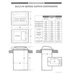 San Jamar H2005CLSS Venue In-Counter Fullfold Napkin Dispenser with Control Face - Clear