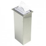 San Jamar H2005CLSS Venue In-Counter Fullfold Napkin Dispenser with Control Face - Clear