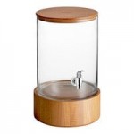 Acopa 5 Gallon Hammered Glass Beverage Dispenser