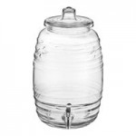 Acopa 5 Gallon Hammered Glass Beverage Dispenser