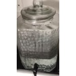 Acopa 5 Gallon Hammered Glass Beverage Dispenser