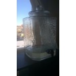 Acopa 5 Gallon Hammered Glass Beverage Dispenser