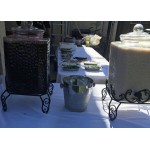 Acopa 5 Gallon Hammered Glass Beverage Dispenser