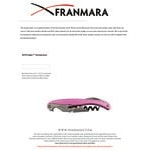 Franmara 3275-20 Lisse Customizable Two-Step Waiter's Corkscrew with Metallic Red Anodized Aluminum Handle Franmara 3275-20 Lisse Customizable Two-Step Waiter's Corkscrew with Metallic Red Anodized Aluminum Handle