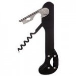 Franmara 2028-01 Quik Snap Boomerang Customizable Two-Step Waiter's Corkscrew with Black Handle