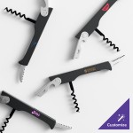 Franmara 2030T-01 Hugger Waiter's Customizable Corkscrew with Black ABS Plastic Handle and Non-Stick Spiral Franmara 2030T-01 Hugger Waiter's Customizable Corkscrew with Black ABS Plastic Handle and Non-Stick Spiral