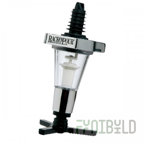Precision Pours 1 1/8 oz MO Rack & Pour 1.125 oz. Measured Liquor Pourer Head for Bottle Rack Systems