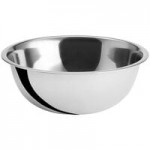 Choice Stainless Steel Standard Mixing Bowl Set with Silicone Bottom - 9/Set