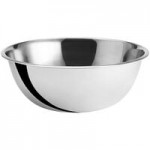 Choice Stainless Steel Standard Mixing Bowl Set with Silicone Bottom - 9/Set