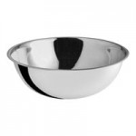 Choice Stainless Steel Standard Mixing Bowl Set with Silicone Bottom - 9/Set